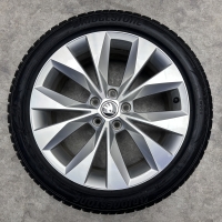 18 inch originele Cassiopeia velgen + winterbanden  Skoda Superb 3V0601025R