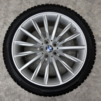 19 inch originele velgen + winterbanden BMW 5 serie G30 G31 styling 633 6863419