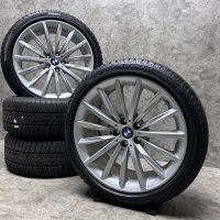 19 inch originele velgen + winterbanden BMW 5 serie G30 G31 styling 633 6863419