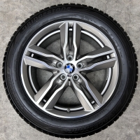 18 inch originele velgen + winterbanden BMW X1 IX1 X2 IX2 style 570 M 7850456&nbsp;set 2