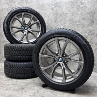 17  inch originele velgen + winterbanden BMW 3 4 serie styling 776 6883518 set 2