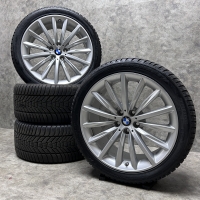 19 inch originele velgen + winterbanden BMW 5 serie styling 633 6863419 6874439