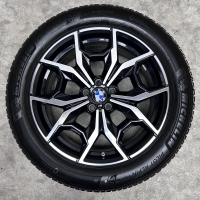 19 inch originele velgen + Michelin winterbanden BMW X3 X4 style 887 M set 2
