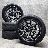 19 inch originele velgen + Michelin winterbanden BMW X3 X4 style 887 M set 2