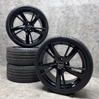 19 inch originele audi sport velgen + zomerbanden Audi A3 S3 RS3 8V0601025FH zwart