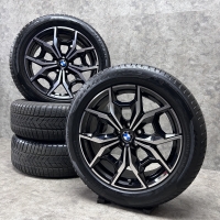 19 inch originele velgen + Pirelli winterbanden BMW X3 X4 style 887 M set 2
