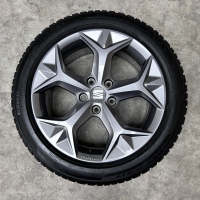 17 inch originele velgen + winterbanden Seat Leon 575071497H