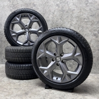 17 inch originele velgen + winterbanden Seat Leon 575071497H