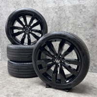 zwarte 20 inch originele Suzuka velgen + zomerbanden Volkswagen Tiguan 5NA601025G
