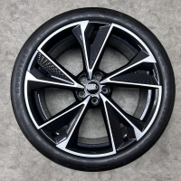 21 inch originele RS velgen + zomerbanden Audi A6 4K0601025DA set 1