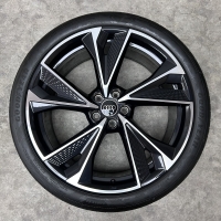 21 inch originele RS velgen + zomerbanden Audi A6 4K0601025DA set 1