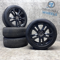 17 inch originele velgen + all season banden Mercedes C klasse W204 A2044017502 zwart