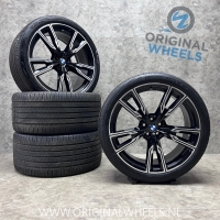 22 inch originele velgen + zomerbanden BMW X5 X6 G05 G06 747 M 6856025 6856026