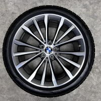 19 inch originele velgen + zomerbanden BMW 5 serie G30 G31 style 663 6873942 | 6874438