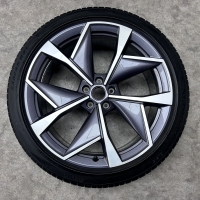 21 inch originele Vision Aero velgen + zomerbanden Skoda Enyaq RS 5LA601025AM | 5LA601025AK