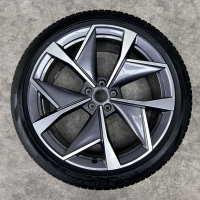 21 inch originele Vision Aero velgen + zomerbanden Skoda Enyaq RS 5LA601025AM | 5LA601025AK
