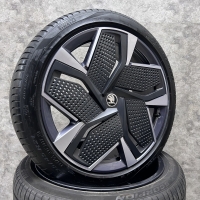 21 inch originele Vision Aero velgen + zomerbanden Skoda Enyaq RS 5LA601025AM | 5LA601025AK