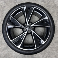 21 inch originele RS velgen + zomerbanden Audi A6 4K0601025DA set 2