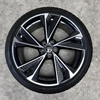 21 inch originele RS velgen + zomerbanden Audi A6 4K0601025DA set 3