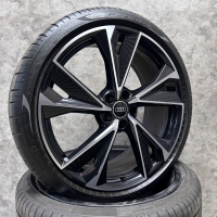 21 inch originele RS velgen + zomerbanden Audi A6 4K0601025DA set 3