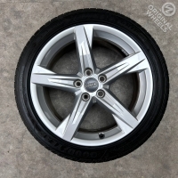18 inch originele velgen + winterbanden Audi A4 B9 B8 80A601025BE set 2