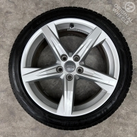 18 inch originele velgen + winterbanden Audi A4 B9 B8 80A601025BE set 2
