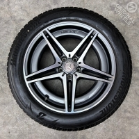 19 inch originele AMG velgen + winterbanden Mercedes EQC A2934010700 set A
