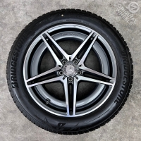19 inch originele AMG velgen + winterbanden Mercedes EQC A2934010700 set A