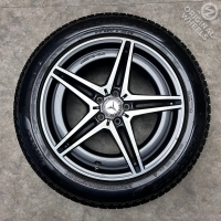 19 inch originele AMG velgen + winterbanden Mercedes EQC A2934010700 set B