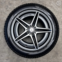19 inch originele AMG velgen + winterbanden Mercedes EQC A2934010700 set B