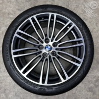 19 inch originele velgen + zomerbanden BMW 5 serie G30 G31 style 664 M 7856925 7855084