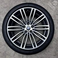 19 inch originele velgen + zomerbanden BMW 5 serie G30 G31 style 664 M 7856925 7855084