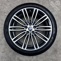 19 inch originele velgen + zomerbanden BMW 5 serie G30 G31 style 664 M 7856925 7855084