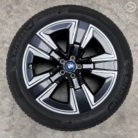 19 inch originele velgen + winterbanden BMW IX3 G08 styling 842 6895627 set B